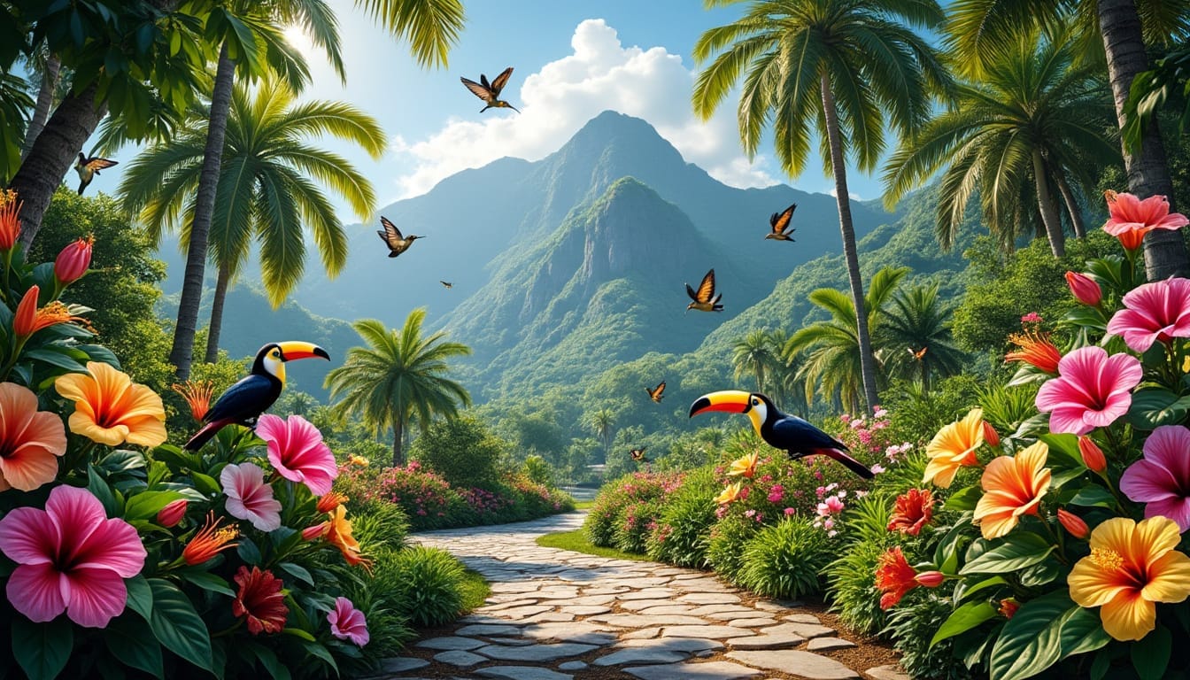 Découverte des jardins tropicaux de la basse terre