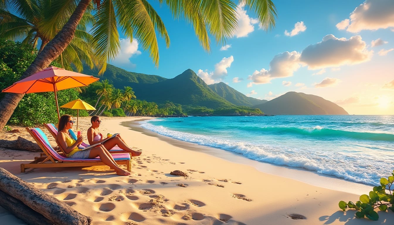 Détente au coeur des plages de la basse terre