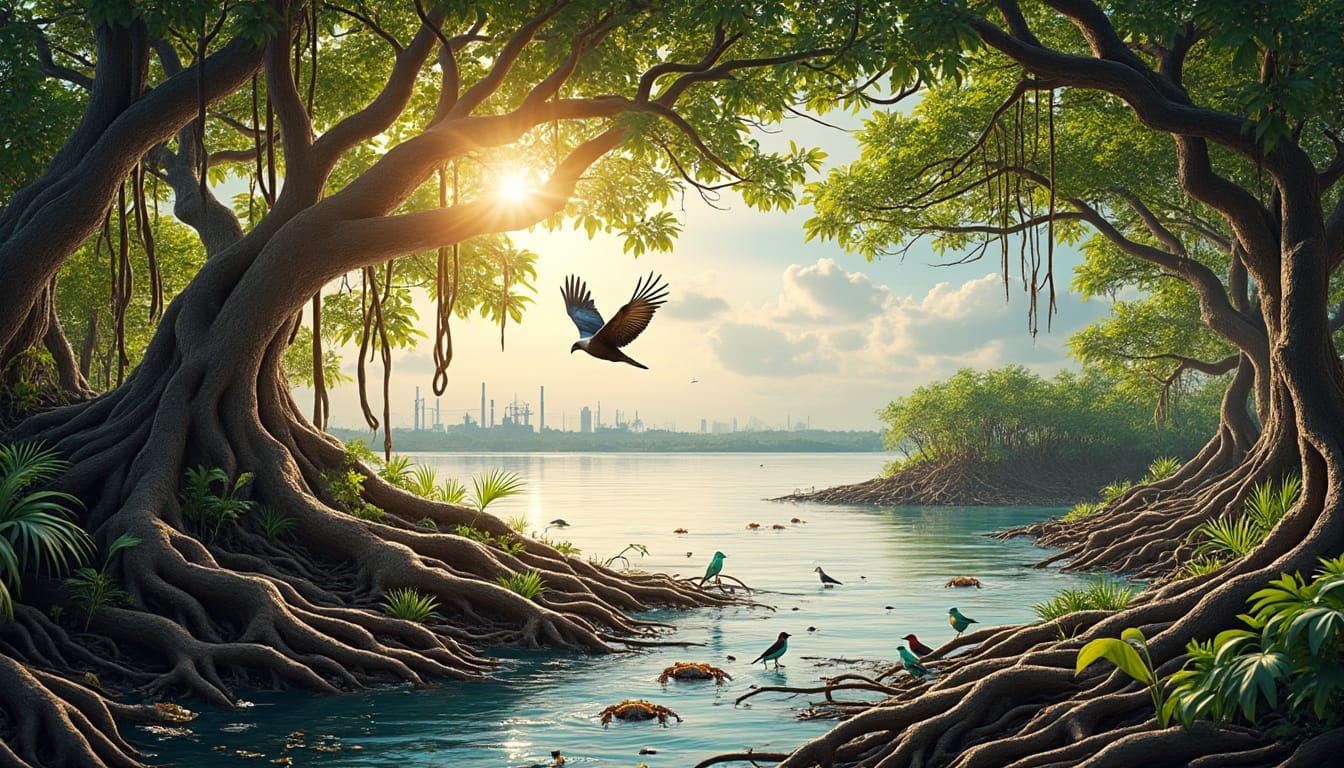 La biodiversité menacée des mangroves de la basse terre