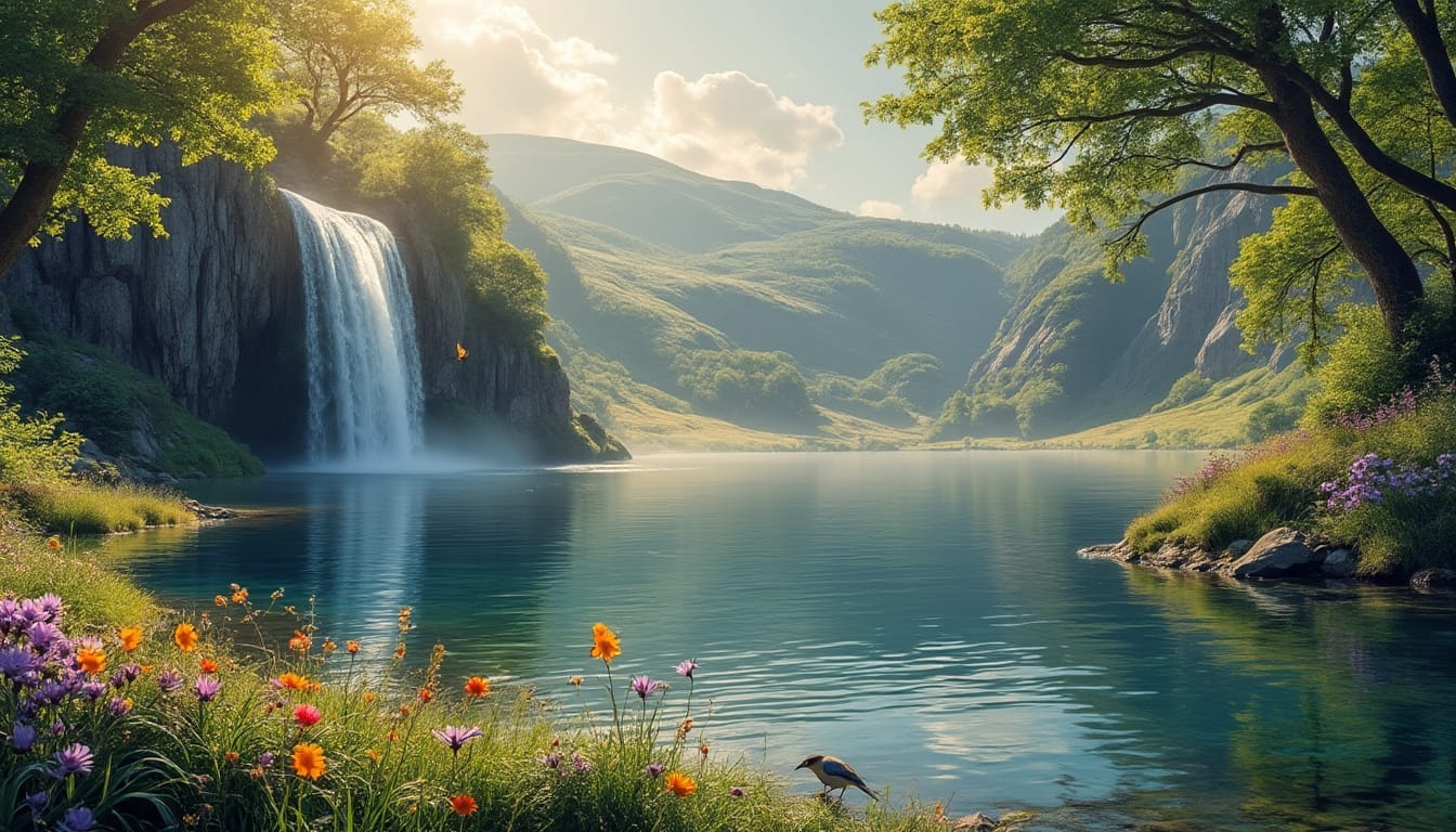 La magie des sources d'eau à travers les paysages de la nord basse terre