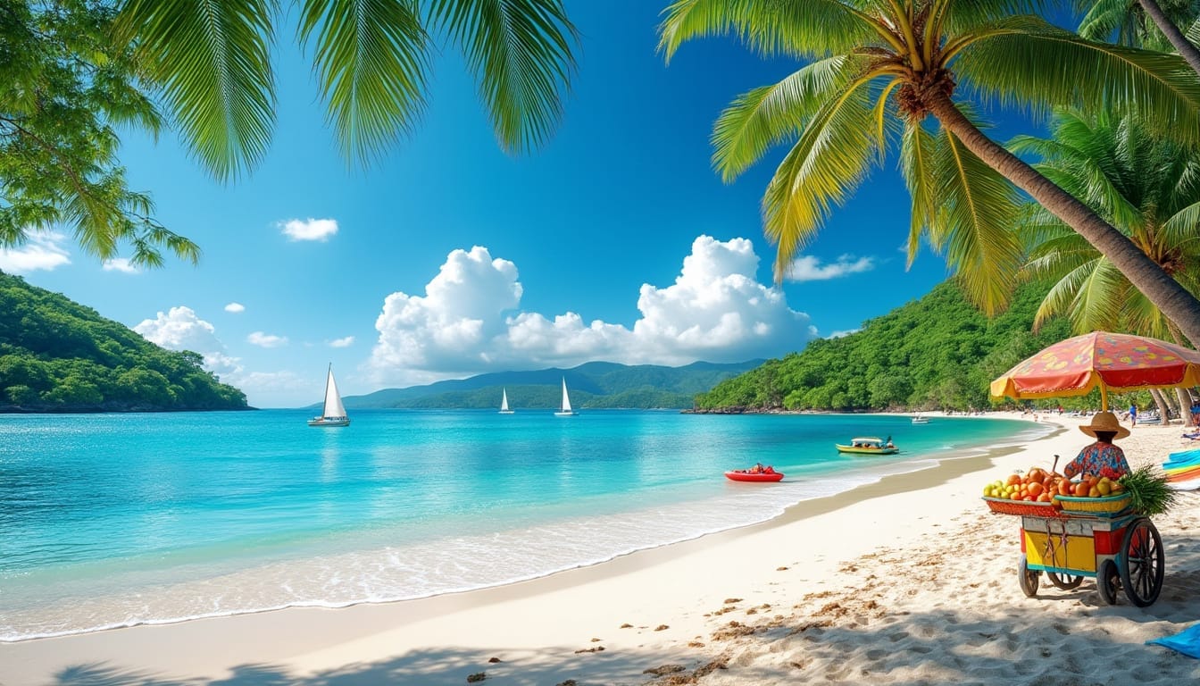 Les plages magnifiques de la basse terre nord